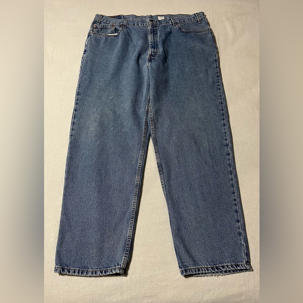 Vtg Levis 550 Mens‎ 42x29 Blue Denim Relaxed Fit Jeans